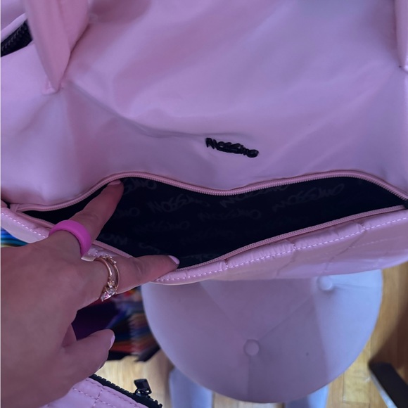 NWOT - Mossino Nokko Pink Quilted Bag Set - Picture 10 of 12